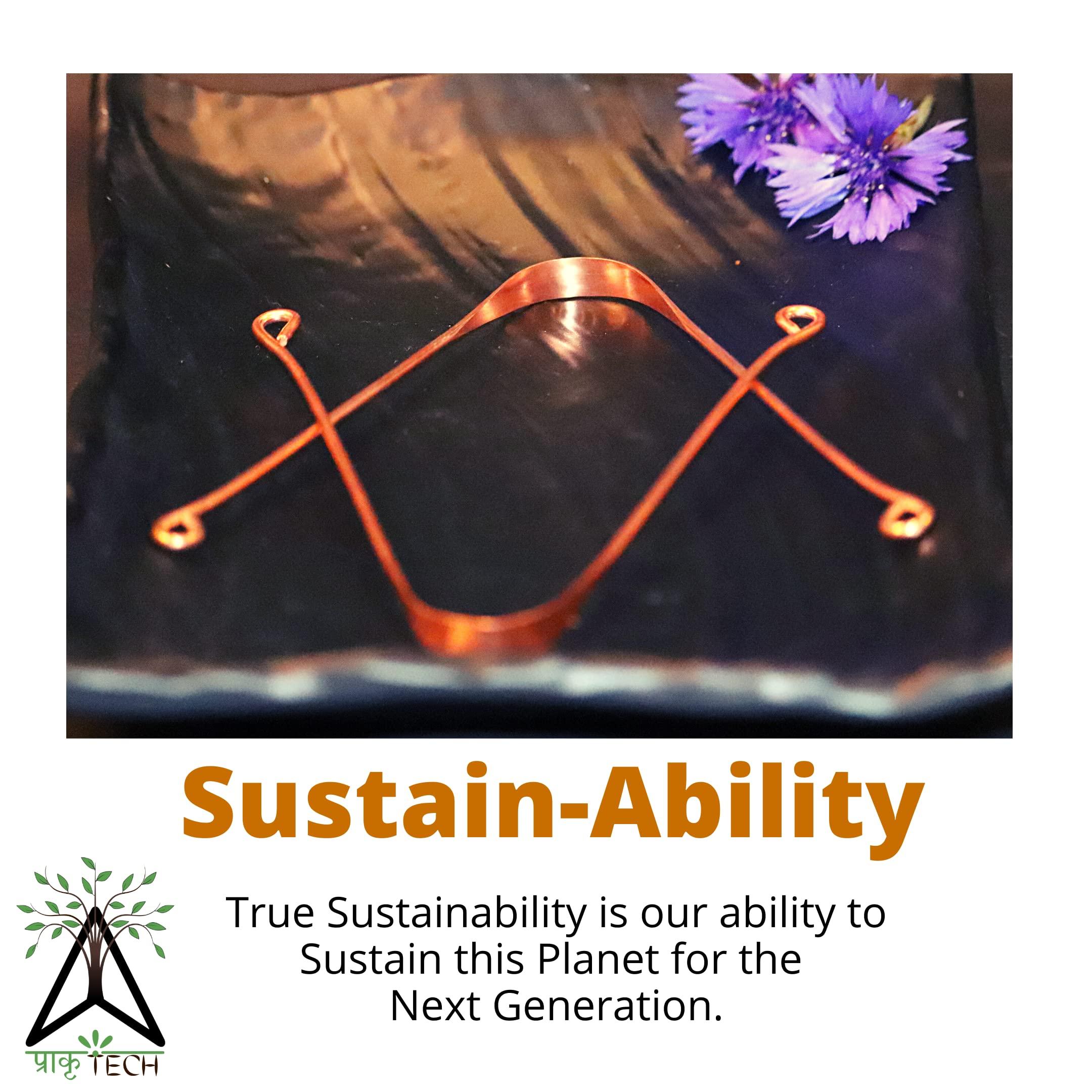 Prakrtech PRAKRTECH Copper Tongue Scraper for toungue cleaning,Antimicrobial, Comfortable handle, Oral hygiene gift (4)