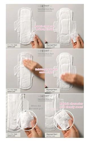 JilGyungYi JilGyungYi [JGY] South Korean Rash Free Organic Sanitary Pads for Regular, Heavy & Extra Heavy Flow | Biodegradable & Chemical Free |Quick Absorb & Super Soft - Made in South Korea (L)