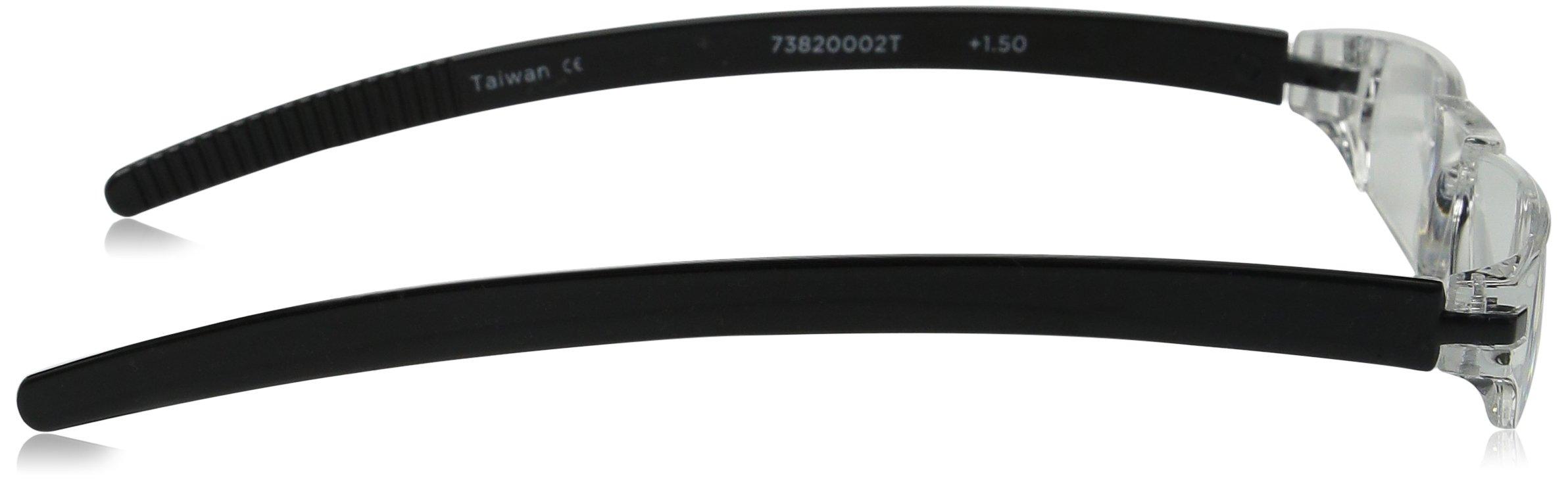 Zoom Eyeworks Dr. Dean Edell Slim Vision, Black, 2.50, 0.200 Ounce