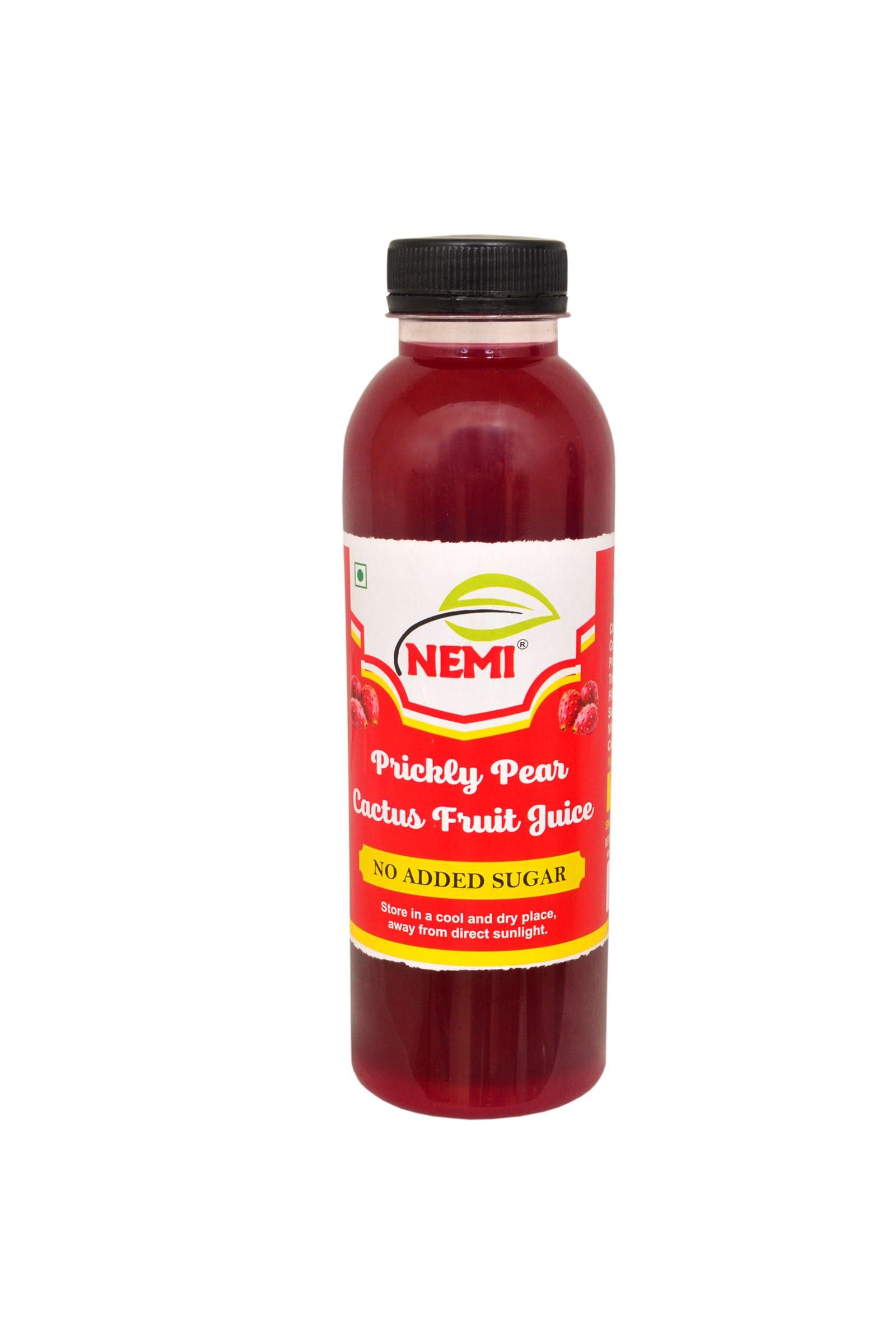 NEMI NEMI Prickly Pear Healthy Cactus Fruit Juice - Hemoglobin Booster (No added Sugar, 500ml) 50+RATING