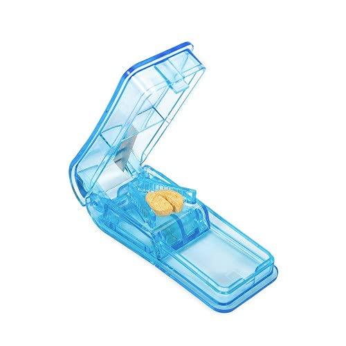 SHREETA SHREETA 2 PCS Pill Cutter and Splitter for Small Pills and Large Pills in Half with Stainless Steel Blade Easy Cut Pills Tablet Vitamin and Big Medicine