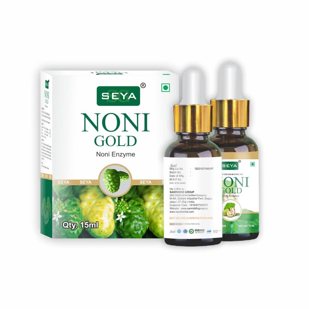 SEYA SEYA Noni Gold Enzyme Drop, 15 ML (With Dropper) / Rich in Vitamin and Minerals/Immunity Booster
