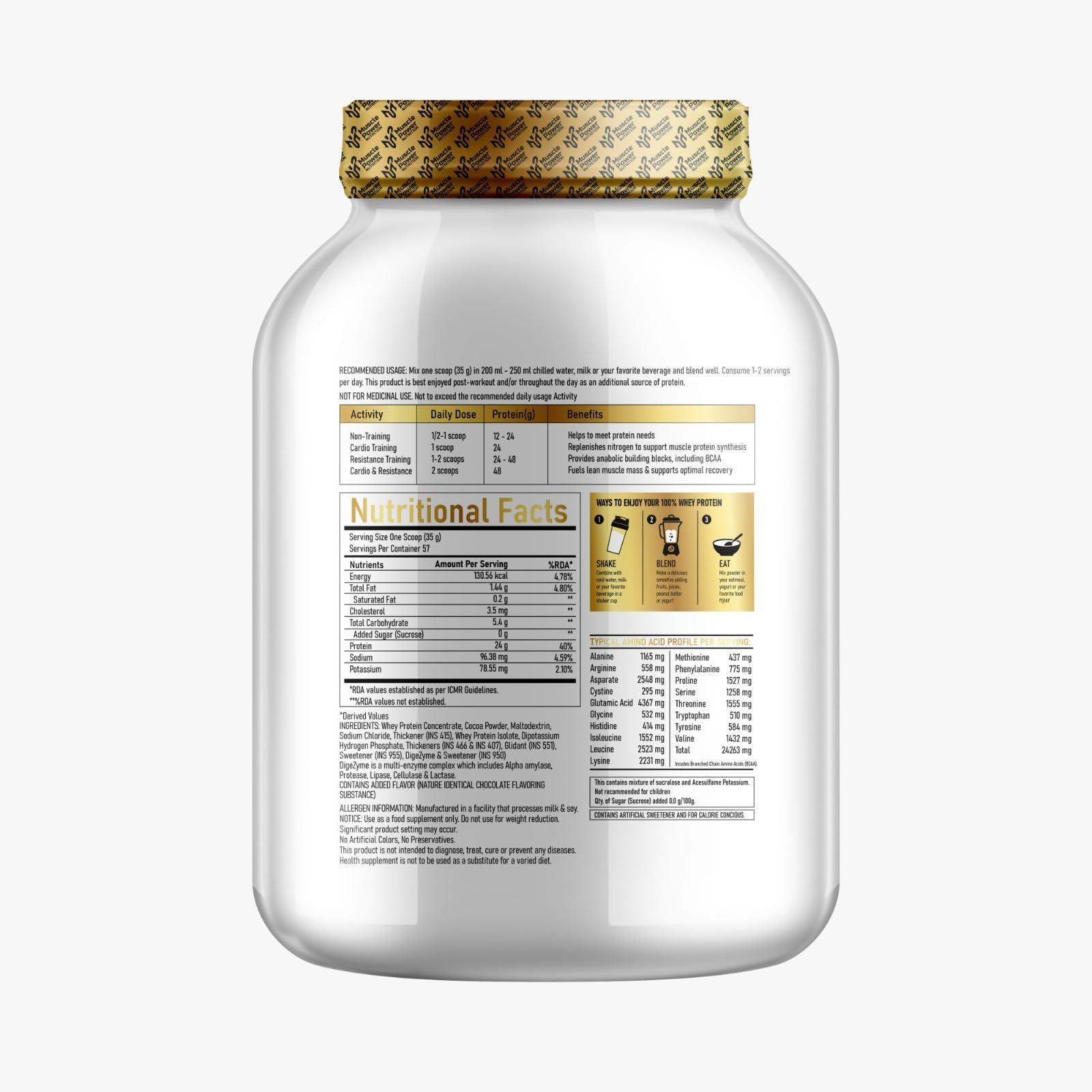 MUSCLE POWER NUTRITION ULTRA 100% WHEY PREMIUM PROTEIN 2KG (VANILLA)