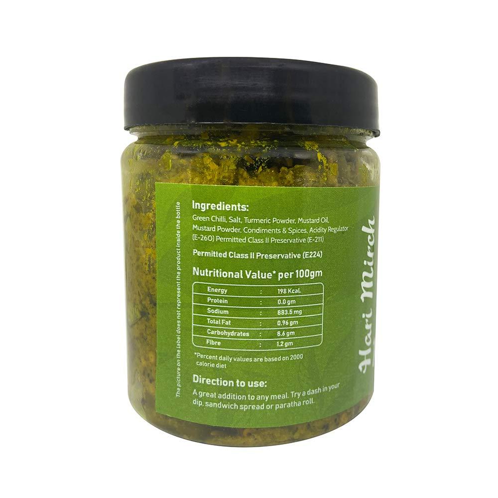 Graminway Graminway Hari Mirchi and Chatpata Karela Achar, 2 x 200 g