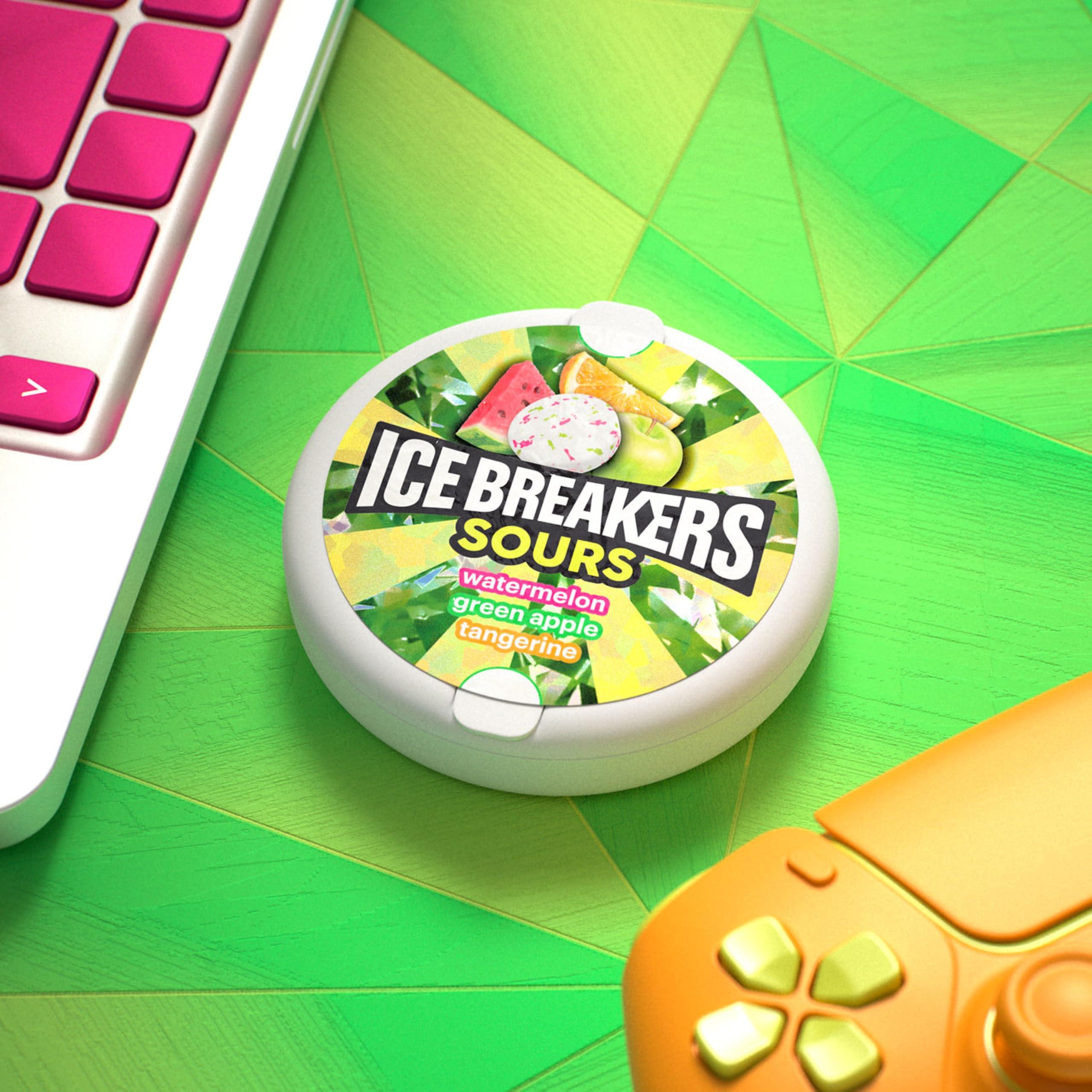 Ice Breakers Ice Breakers Sours Sugarfree Mints, 42 g