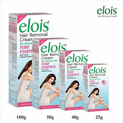 elois Elois Hair Removal Cream with Natural extracts Painless for Sensitive & Dry Skin Pack Of 8 (Rose Extract, 25 Gram)
