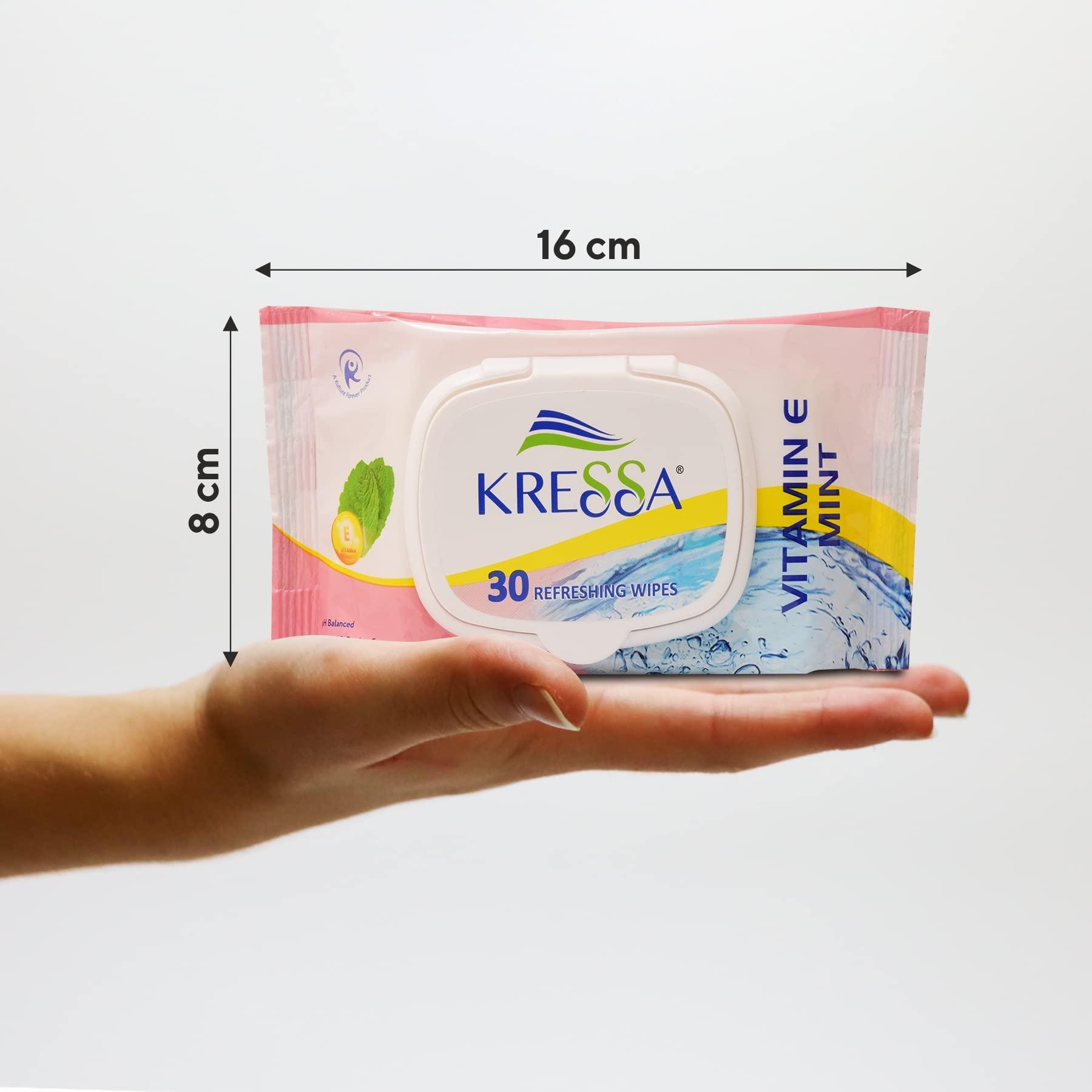 KRESSA Kressa Face Tissue and Wet Wipes Combo Pack (Face Tissue 2 Boxes & Wet Wipes 3 Pack)