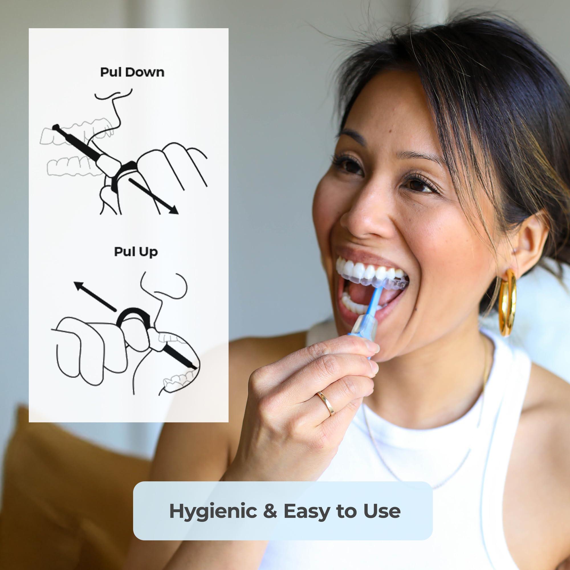 The Pultool PUL System Aligner Chewies for Invisalign by PULTOOL - Aligner Remover and Chewy Seating Tool - Smile Direct Club Chewie - Acceledent Chew Tubes - Accelerator for Braces