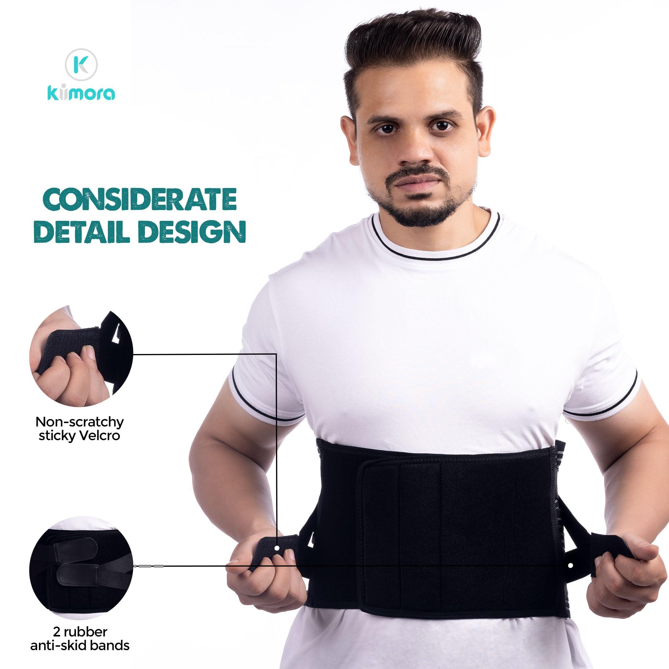 Kiimora Kiimora Lumbar Sacral Belt for Back Pain Relief for Lower Back Universal Fit S, M, L, XL, XXL
