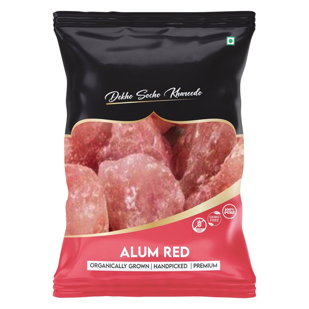 ROLIMOLI ROLIMOLI Red Alum Stone Fitkari Block A Natural Aftershave with Antiseptic Properties (Red, 800)