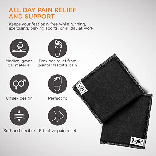 GELRIDE GELRIDE Plantar Fasciitis Gel Arch Support Cotton Sleeves Pair (Made in India) for Foot Pain, Fallen Arches, Achy Feet Problems - Reusable and Washable for Men and Women (XL Size, 2 Pairs)