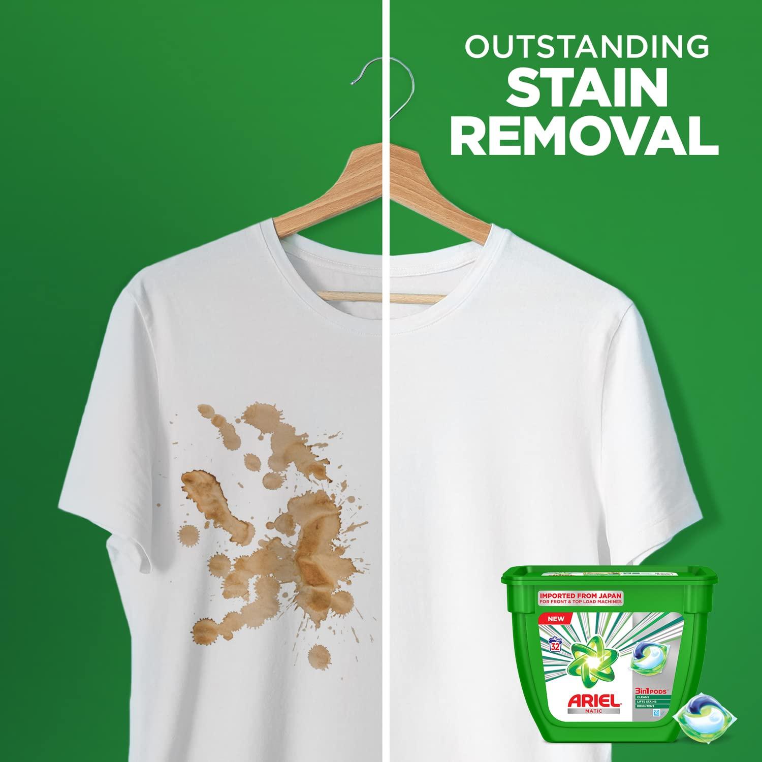 Ariel Ariel Matic 3in1 PODs Liquid Detergent Pack 32 Count for Both Front Load and Top Load Washing Machines