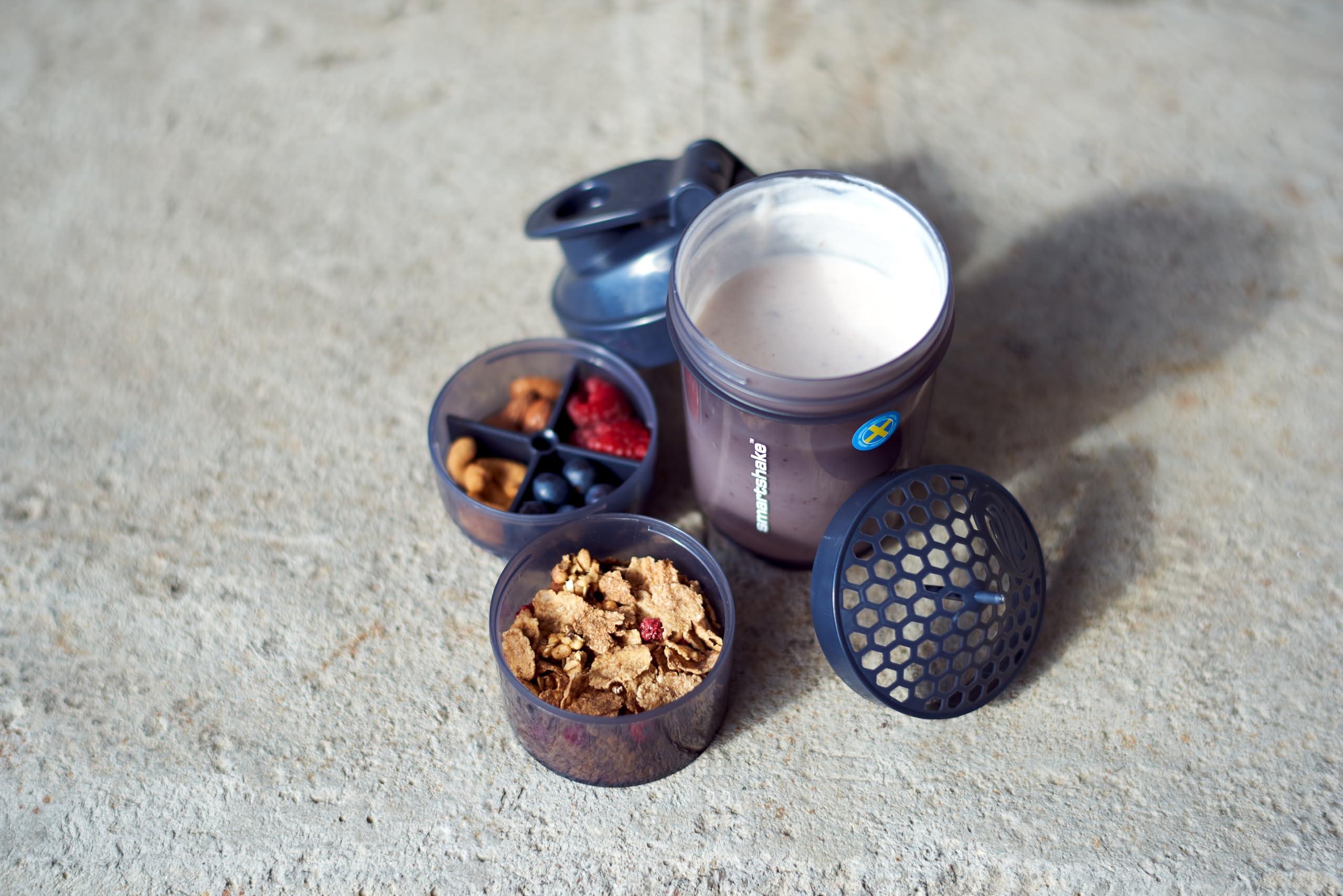 Smartshake SmartShake 10560801 Original 2Go Shaker, 600ml (Gun Smoke)