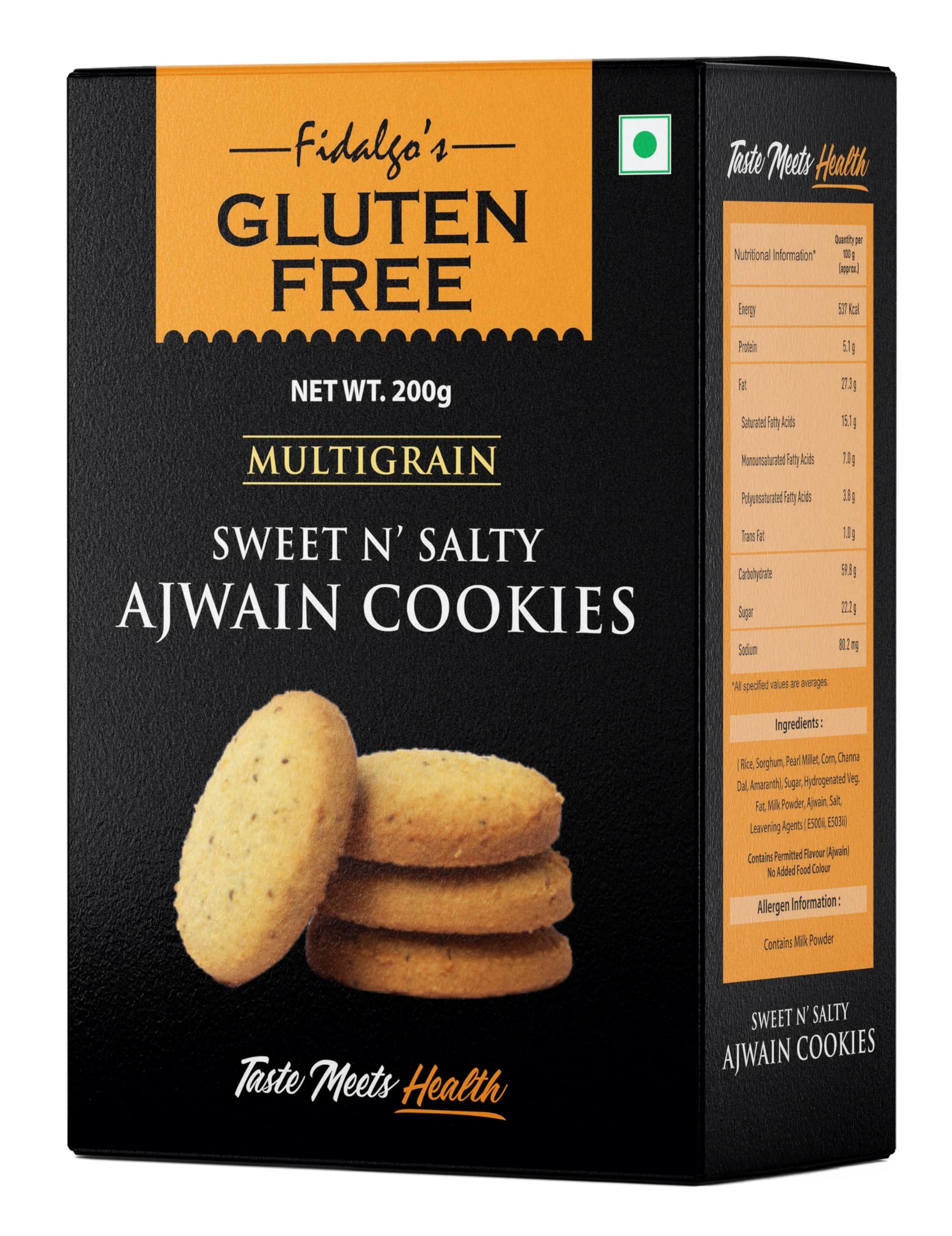 Fidalgo Fidalgo's Gluten Free Multigrain Sweet n' Salty Ajwain Cookies 200g