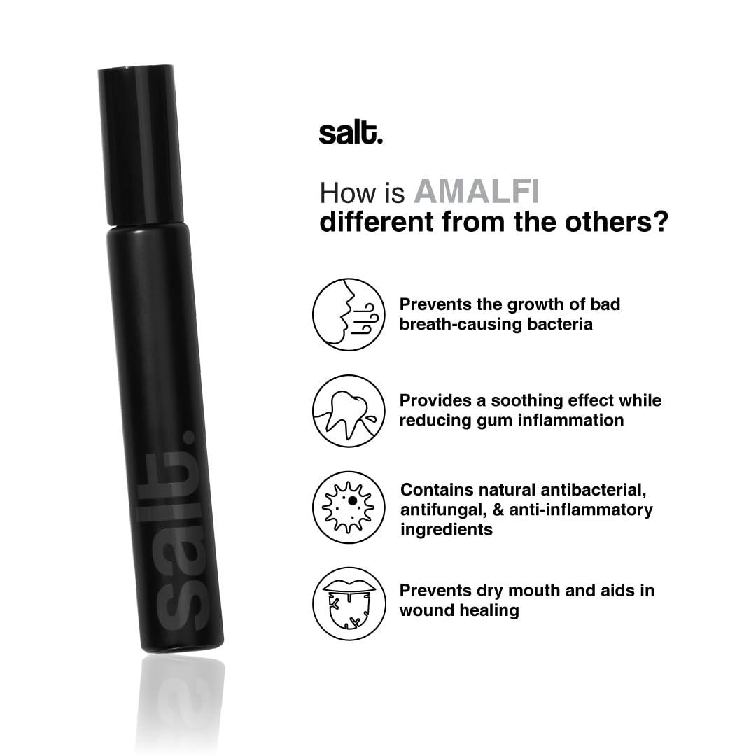 Salt Salt Oral Care Cinnamint Diabetic-Friendly Toothpaste 100g + Amalfi Travel Size Mouth Spray 10ml - Natural Fresh Breath & Oral Hygiene Set