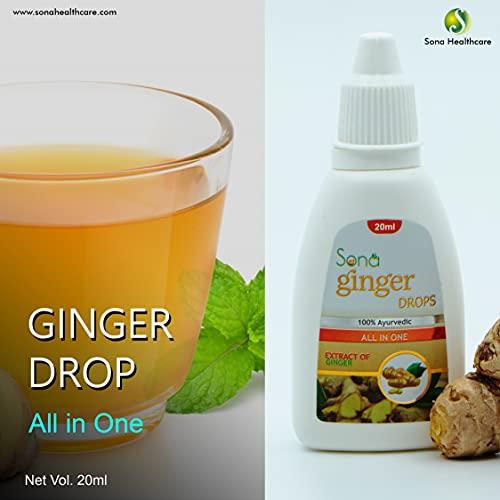 SONA Sona Ginger Drops an Ayurvedic Herb Drops to Boost Immunity and Strength- (20ml) - Pack of 1