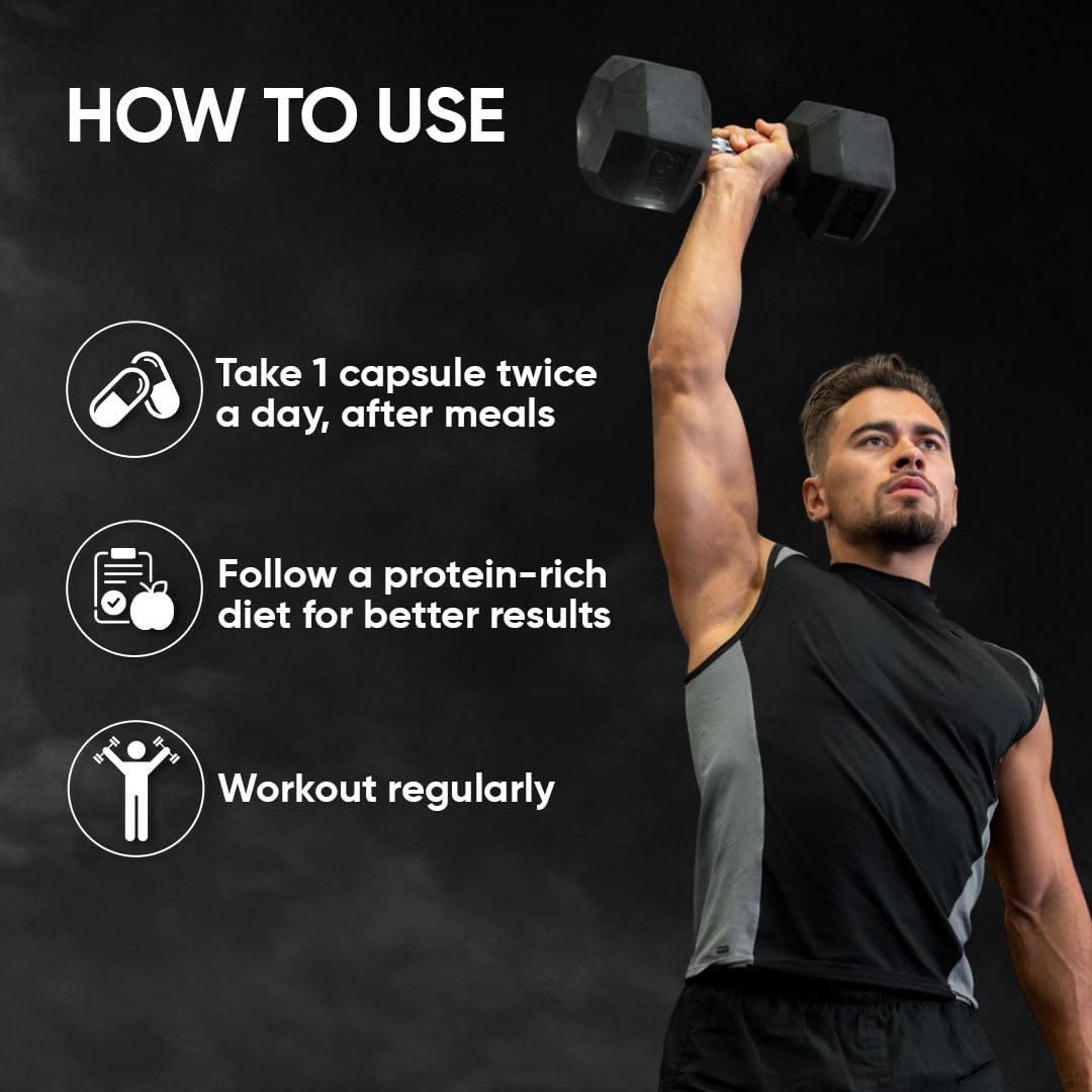 Dr. Vaidya's Dr. Vaidya\'s Herbobuild Capsules | Ayurvedic Muscle & Mass Gainer For Enhanced Stamina & Peak Fitness | (30 Capsules Each) Pack of 4