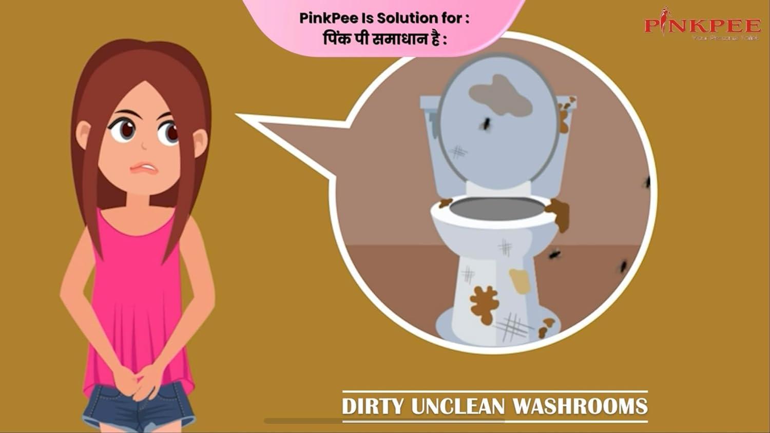 PINKPEE Pinkpee Disposable Urine Bag Pack of 35 - Personalized Hygienic Toilet Solution for Travel, Campers, and Bedridden Patients - Leak-proof, Odorless, Solidifies Instantly (Pack of 7)