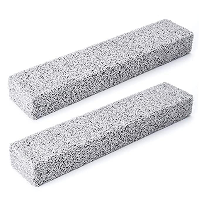 Red Square Pumice Stone 2 Pcs, Natural Lave Pumice Stone for Feet/Hand, Small Callus Remover/Foot Scrubber Stone for Men/Women - Multicolor (heart)