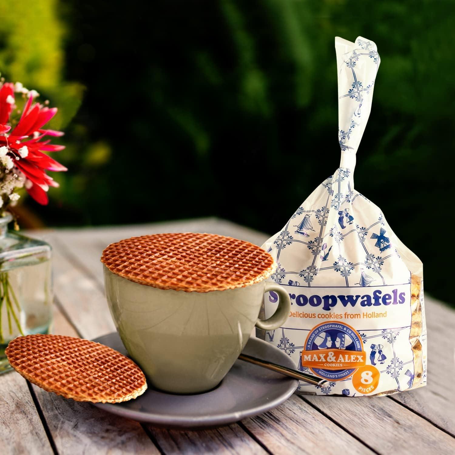 Generic Stroopwafels Max And Alex Original Dutch With Soft Caramel Syrup 8 Pieces 250gm (Pack Of 2)