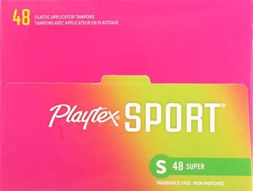 Playtex Playtex Sport Tampons Super Absorbency, White, Unscented, 48 Count