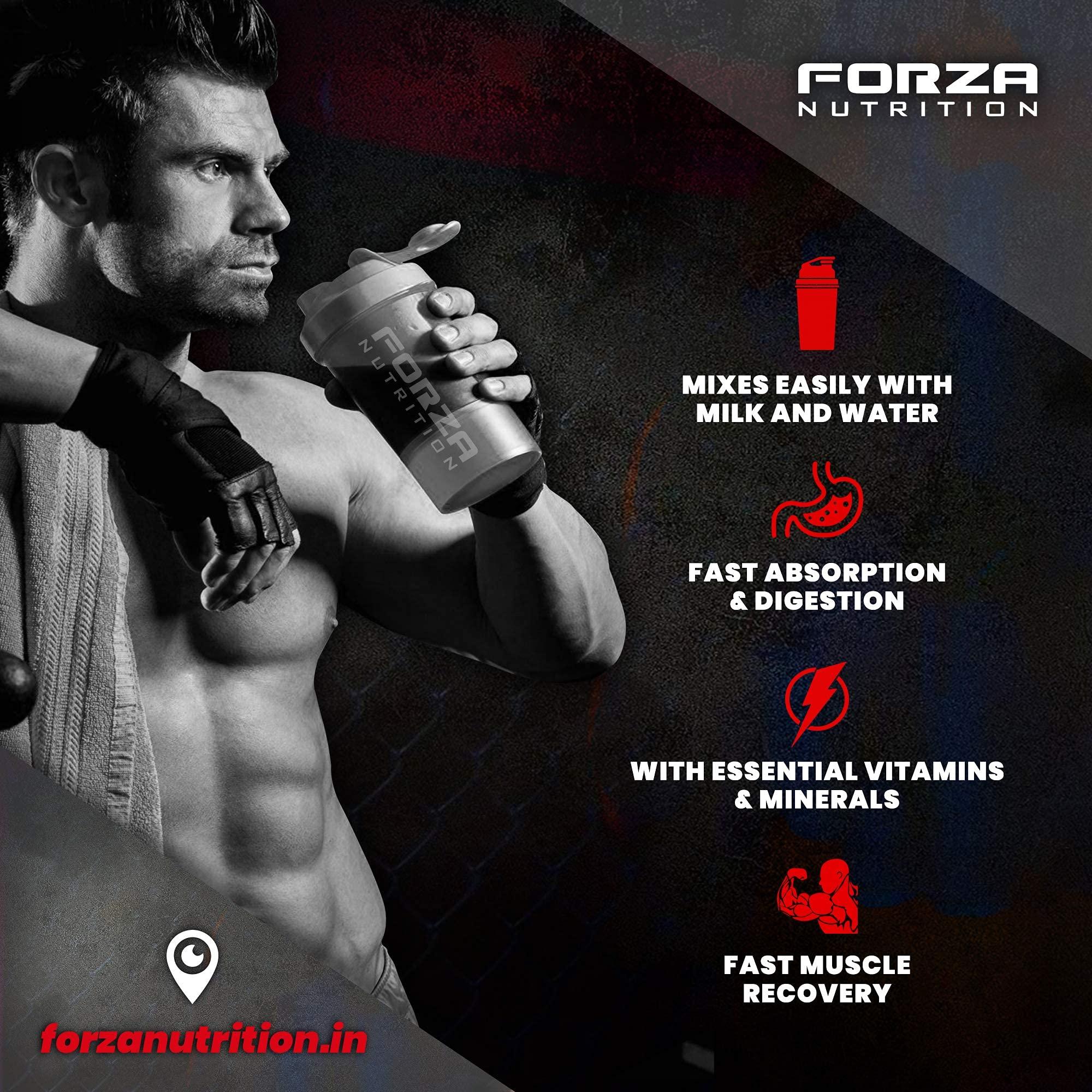 Forza Nutrition Forza Nutrition Pro Bulk, Instant Weight & Strength Gain, Rich Chocolate Flavour, 2.2 Lbs, 1 Kg