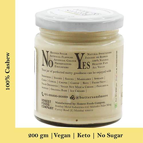 Butters & More Butters & More Vegan All Natural Cashew Butter (Pack of 3x200G) Keto & Diabetic Friendly Creamy Unsweetened Nut Butter. Super Saver Pack.