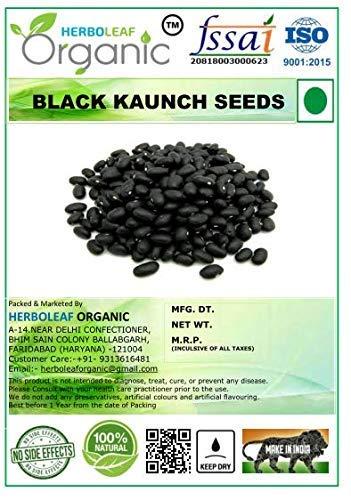 Herboleaf Organic Herboleaf Organic Black Kaunch Seeds / Velvet Beans / Mucuna Pruriens - 1Kg