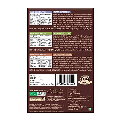 RiteBite Max Protein Ritebite Max Protein Combo Daily Choco Almond Bars 300g - Pack of 6 (50g x 6) & RiteBite Max Protein Cookies - Assorted 330 g - Pack of 6 ( 55g x 6 )