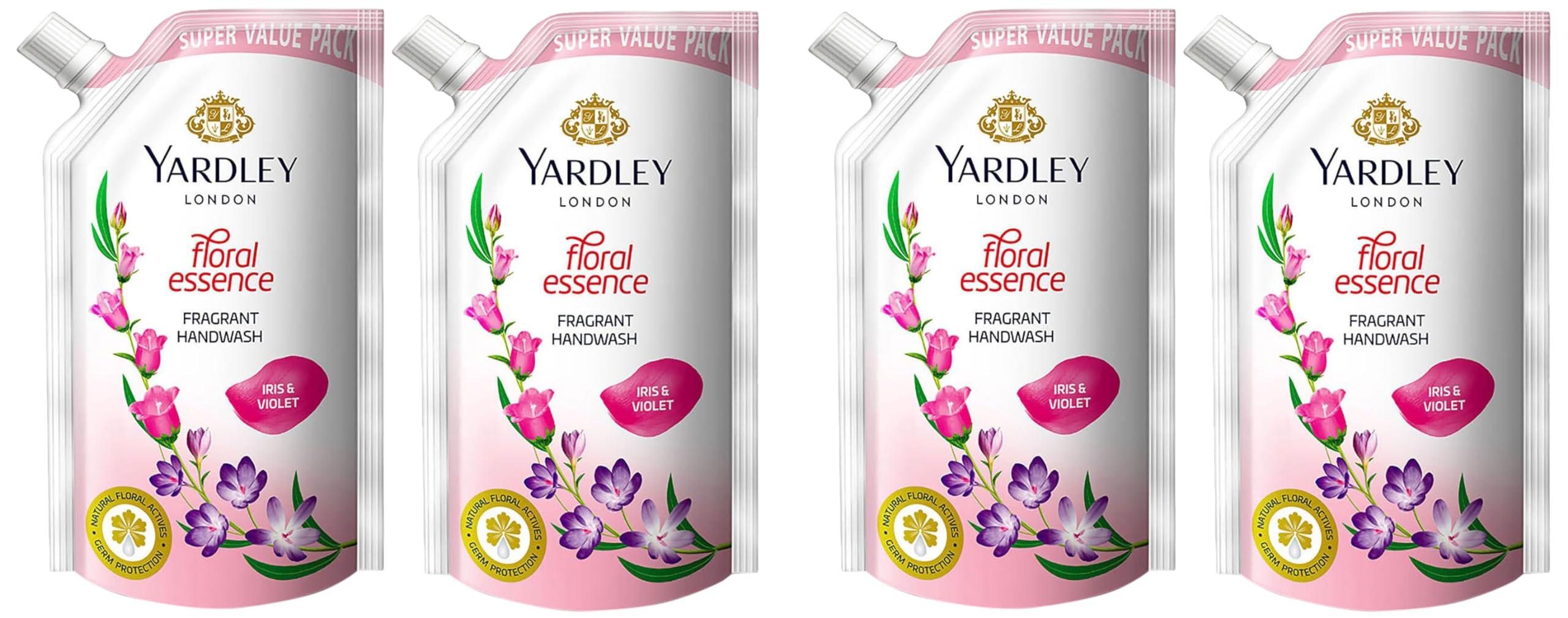 Yardley Yardley London Floral essence Iris & violet Fragrant Handwash Refill 750ml (Pack of 4)