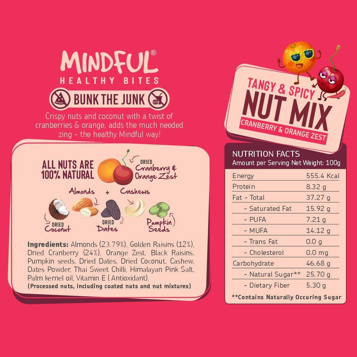 Eat Anytime Eat Anytime Mindful Healthy Trail Mix Combo of Cranberry & Orange Zest, Fig & Raisin | No Added Sugar & No Preseervatives | Antioxident | Healthy Sanck For Breakfast & Dieat - 200gm(Combo of 2)
