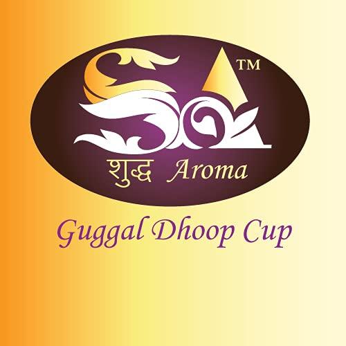 Shudh Aroma Shudh Aroma Pure guggal Sambrani Dhoop Cup - 48 Dhoop Cups With Burner Plate (pack of 4, 12 cups in 1 pack)