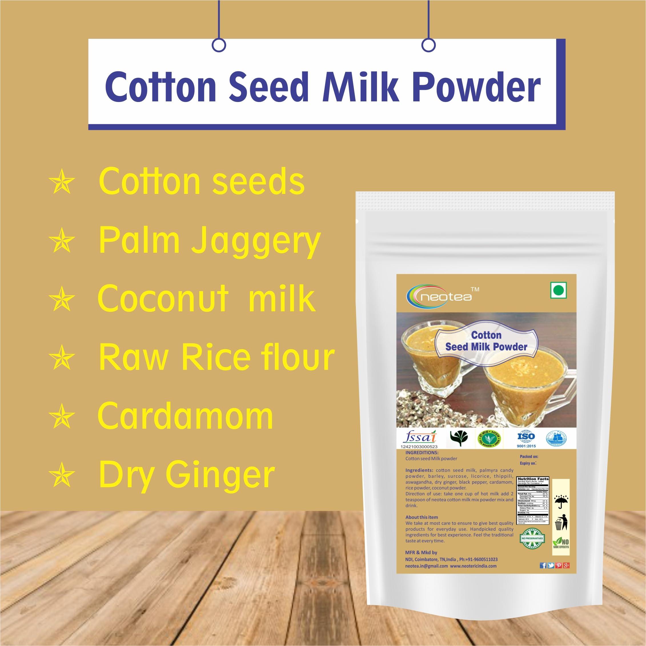 neotea Neotea Cotton Seed Milk Powder, Paruthi Paal, 500G