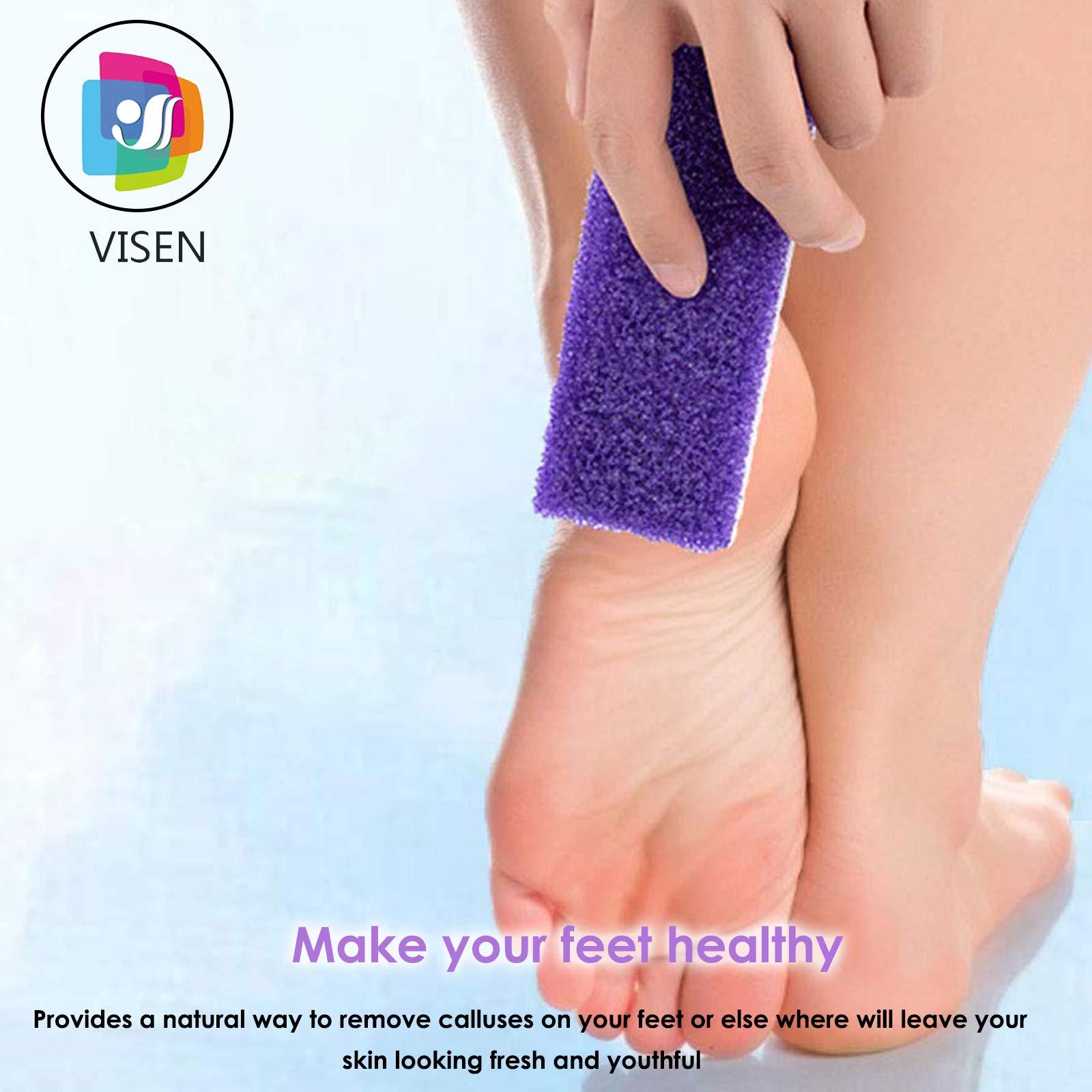 NANASO 2 in 1 Pumice Stone for Feet,6 Pack Foot Scrubber & Callus Remover, Stone Scrubber for Hard Skin,Foot Pumice,Dead Skin Remover for Feet, Heels, Hands and Body
