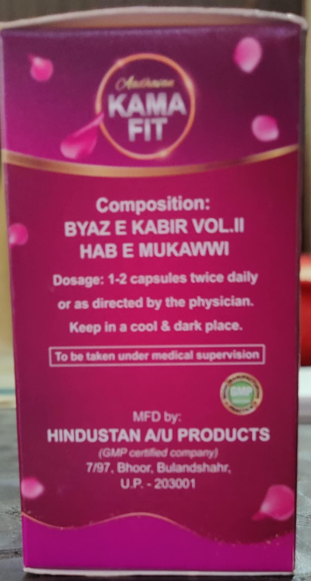 Aadhavan Siddhashram Pvt Ltd Aadhavan Siddhashram Pvt Ltd Kamafit Capsule For General Health and Weakness - 30 Count Caps