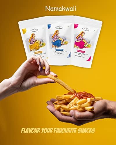 Namakwali Namakwali Pahadi Flavoured Salt Hand Grounded On Silbatta (Authentic Mix Flavour) , 160 Gram (Pack of 2)