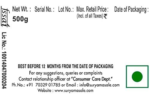 surya Surya 500gm Turmeric (Haldi) Powder |Natural |No Added Colours, No Preservatives