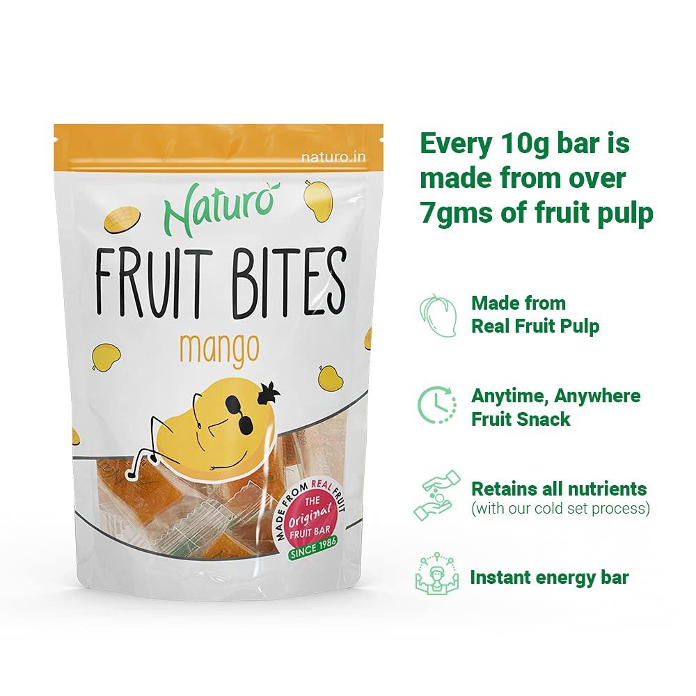Naturo Naturo Mango Fruit Bars X 5 Pack (150g each) | Real Mango Fruit Candy | No Preservatives, Artificial Colour or Flavours