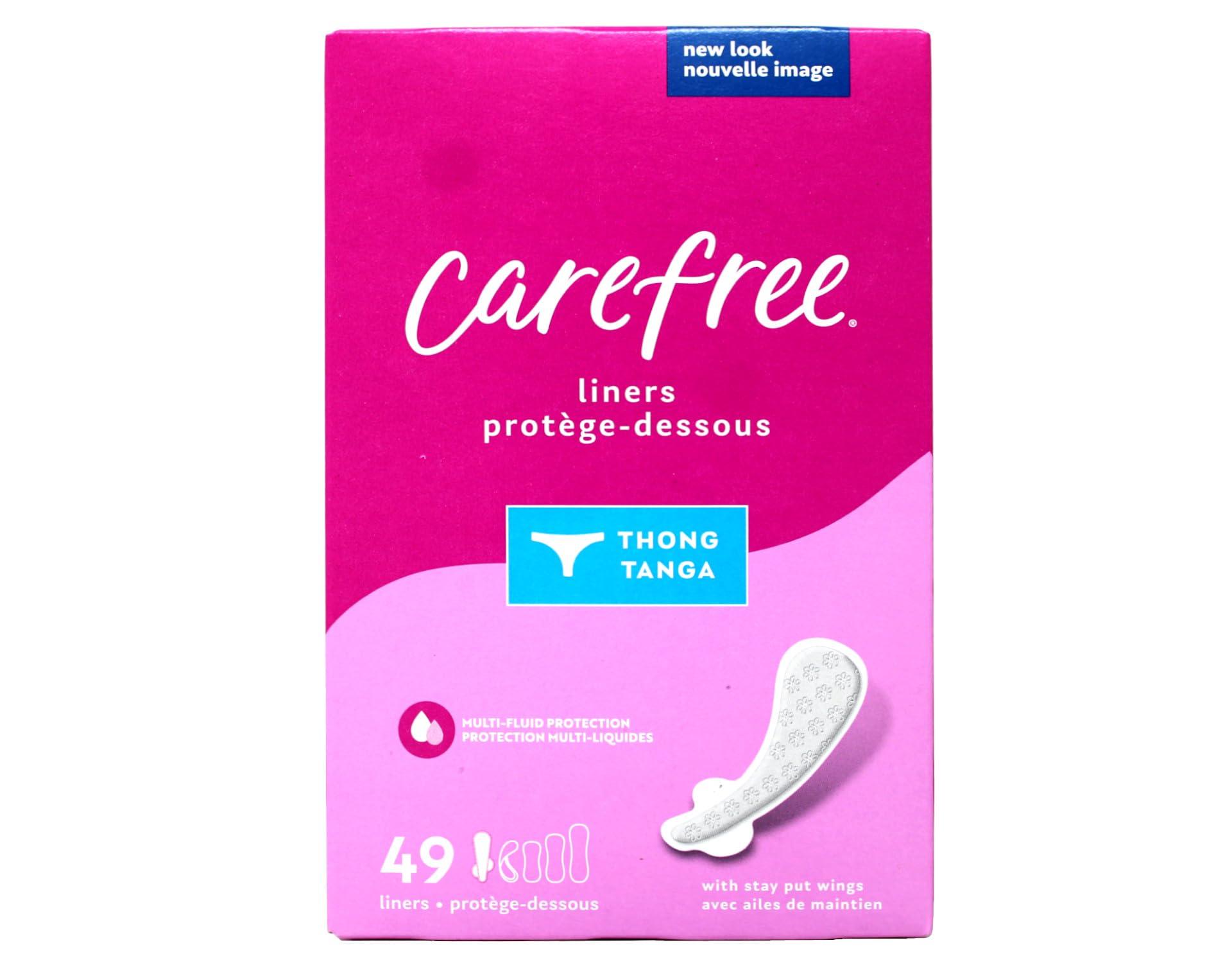 Carefree Carefree Thong Pantiliners, Unscented - 49 ct