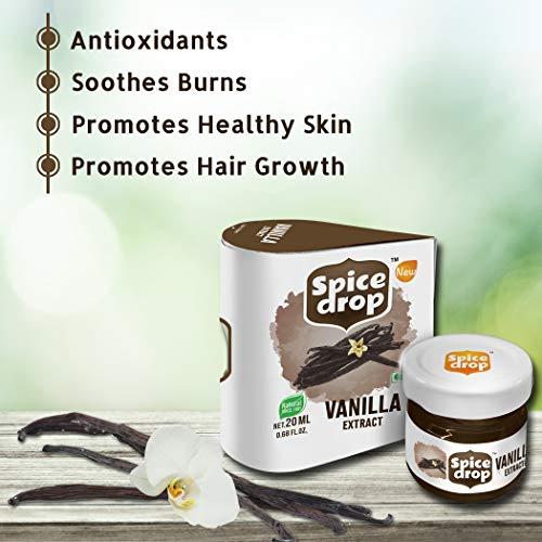 Spice Drop Spice Drop DessertCombo |Natural Extract Cinnamon 5ML and Natural VanillaExtract 20ML | Essence for Cooking, Baking, Food, Milk, Ice Cream, Cake | No Preservatives | Non-GMO | Paleo Keto Friendly