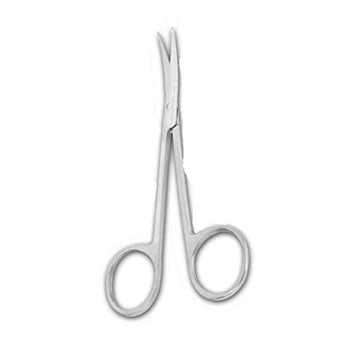 Medsor Impex IRIS Sharp Stainless Sharp Steel Medicine Surgical Scissors, Metzenbaum Scissor Blunt | Blunt Curved (3.5 Inch)