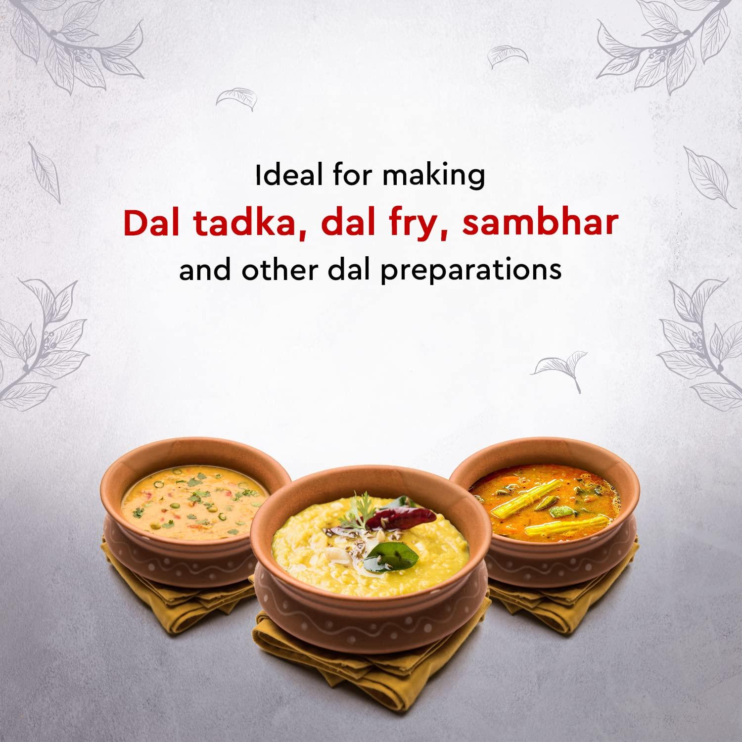 Rentio Foods R Proto Classic Arhar Dal 2kg (2 Packs of 1kg) | Unpolished Toor Dal | Tuver Dal/Tur Dal