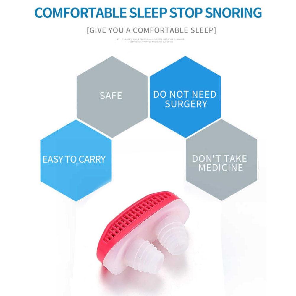 Heerlen 2 in 1 Anti Snoring and Air Purifier Nose Clip for Prevent Snoring and Comfortable Sleep