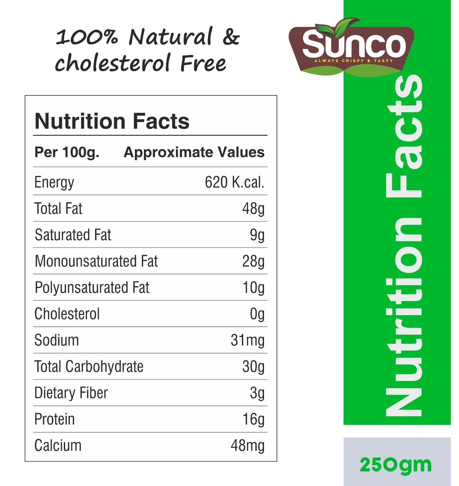 SUNCO Sunco Benin Premium Whole Cashewnuts(Kaju) Value Pack Pouch,1Kg(Pack of 4 X 250g each), Crunchy & Delicious Kaju,Rich in Protein, Calcium & Magnesium