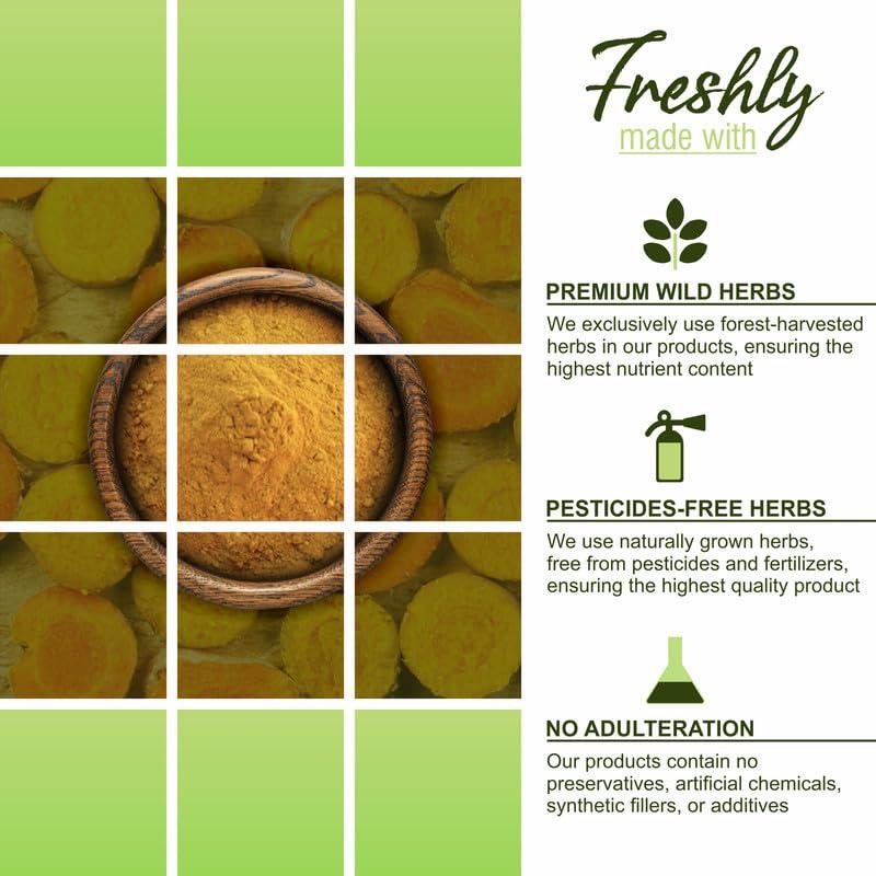 HerbalSpirit Herbal Spirit Kasturi Haldi Powder for Health, 100gm | Kasturi Manjal Powder | Amba Haldi Powder | Wild Turmeric Powder | Kasturi Turmeric Powder | Kasturi Haldi Powder for Face Beauty | Kasuri Haldi