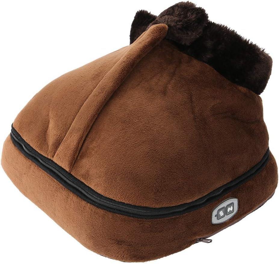 YORWAN YORWAN Foot Warmer Electric Feet Heater l Velvet 2 in 1 Foot Massager l Warm Massager for Back Pain l Foot Massager for Pain Relief with Heat l Electric Kneading Foot Massager