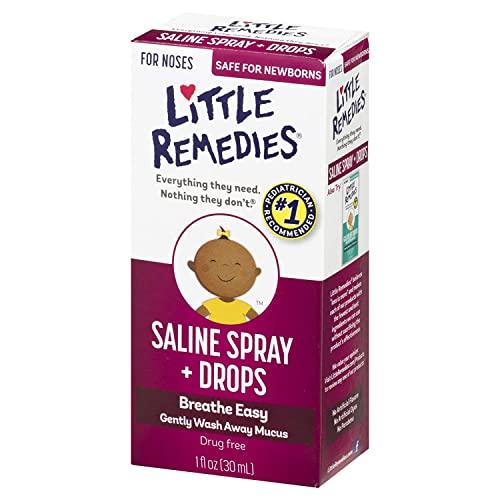 Little Remedies Little Remedies Little Noses Saline Spray Drops - 1 Fl Oz (Pack Of 2)
