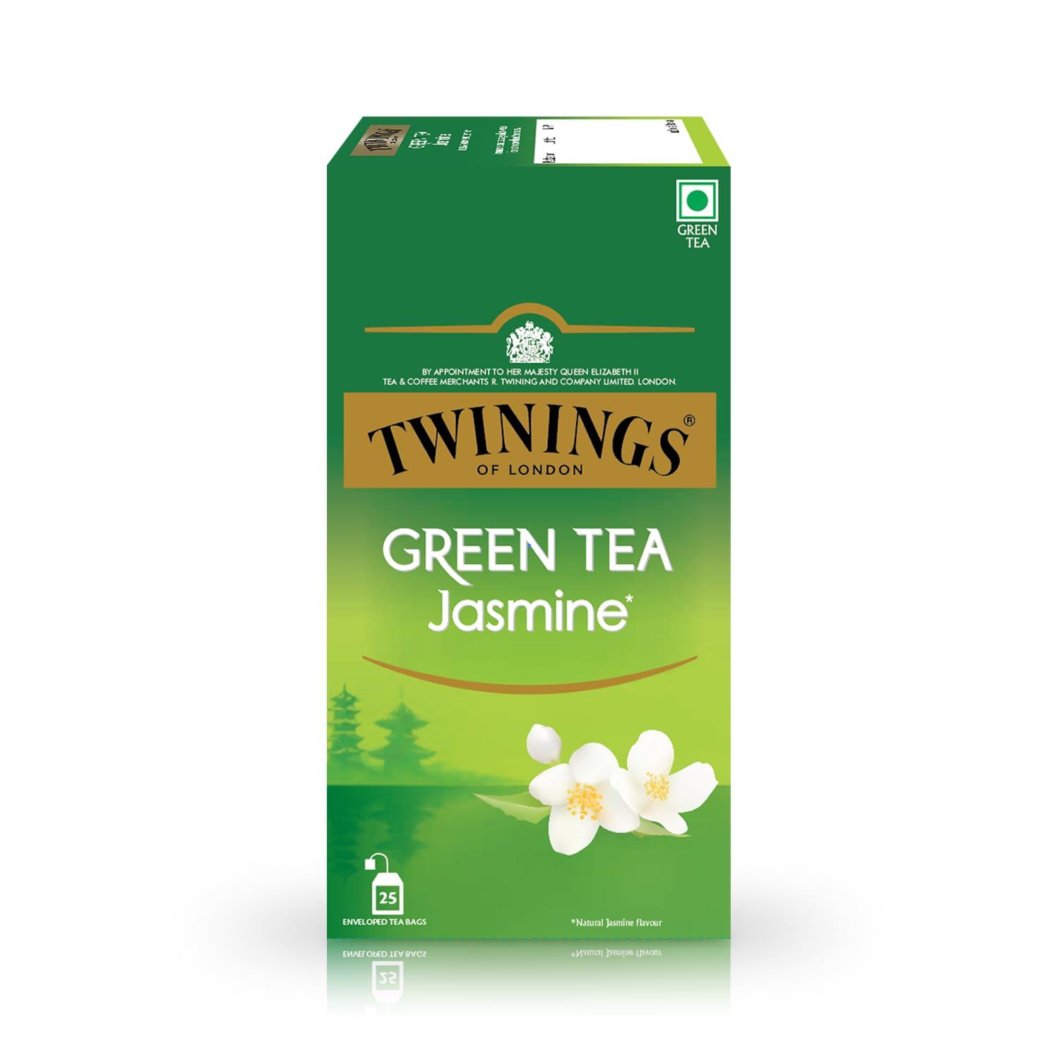 Twinings Twinings Green Tea Jasmine, 25 Teabags, Green Tea, Pure Elegance, Smooth and Floral
