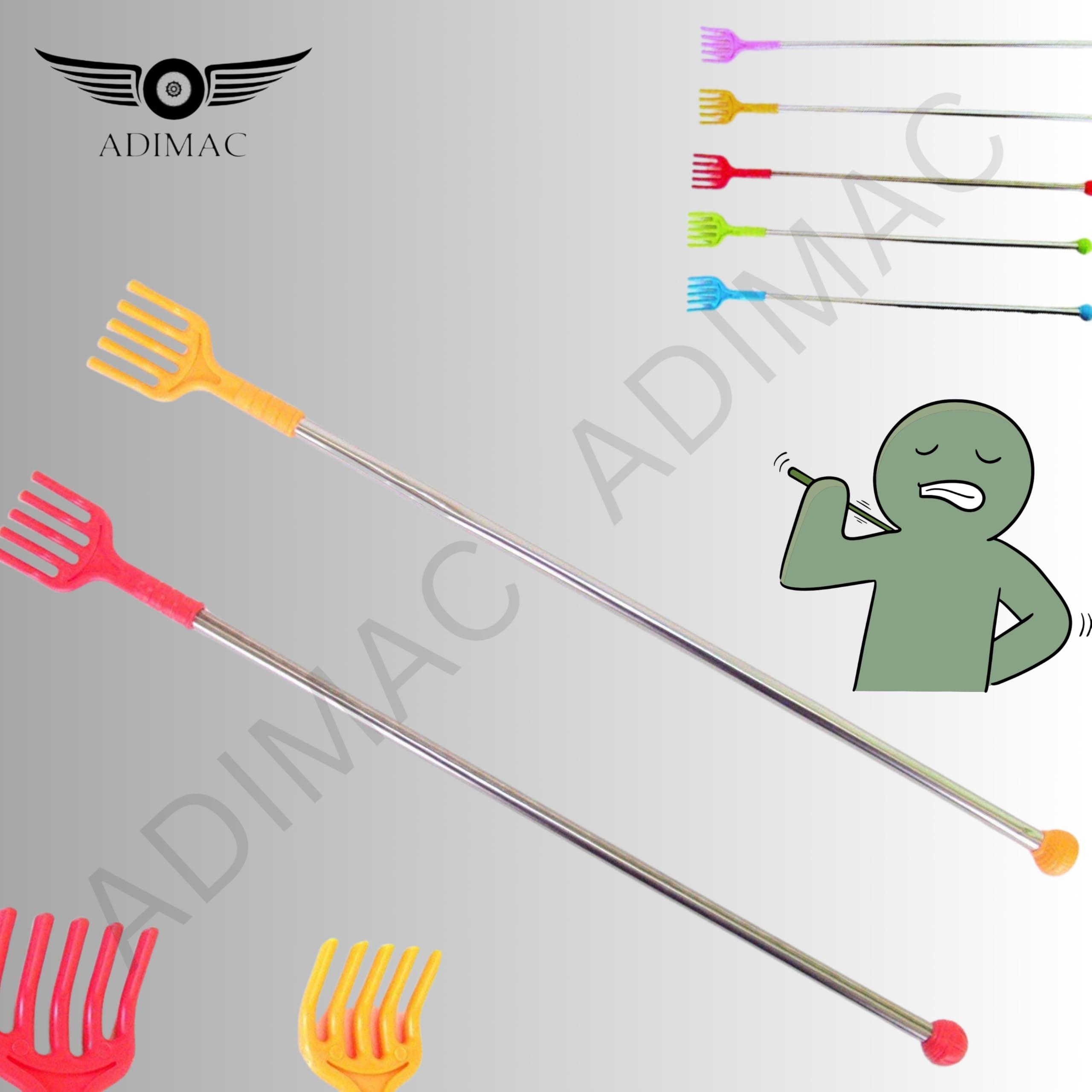 ADIMAC ADIMAC 2-Pack Itching Stick Back Scratcher & Massager - Plastic Handle, Multicolor Itching Relief Stick