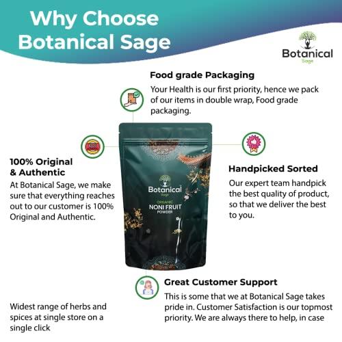 Botanical Sage Botanical Sage- Noni fruit Powder 200g | Noni Extract powder | Morinda citrifolia| Selected | Extra Cleaned